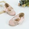 1726134504d6301eb16372ad5ba947b3c907f3f155 1 Pair New Autumn Baby Girls Comfortable Breathable Flat Lace Cloth Shoes, Infant Walking Shoes, Fashionable Girl Student Outdoor Flat Shoes