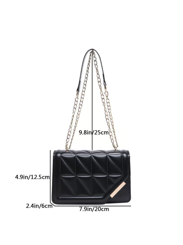 173737038261a8fb3bf02739f1fe6af77d33354098 Korean Style Personalized Cracked Texture Edged Distressed Fashion Casual Handbag, 2026 New Arrival Fashionable Ins Simplicity Crossbody Square Bag For Women