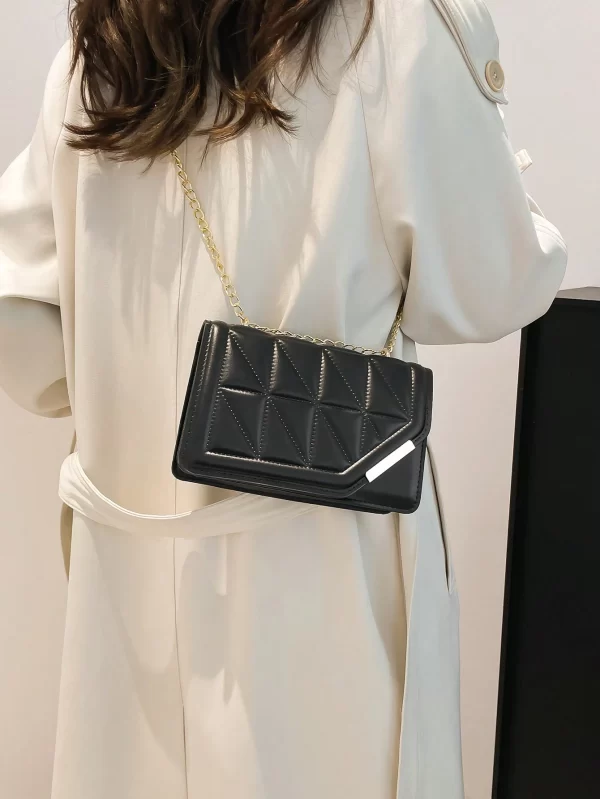 17373703842b7c9bc0a697ce287ddeb54c00ec4b7d Korean Style Personalized Cracked Texture Edged Distressed Fashion Casual Handbag, 2026 New Arrival Fashionable Ins Simplicity Crossbody Square Bag For Women