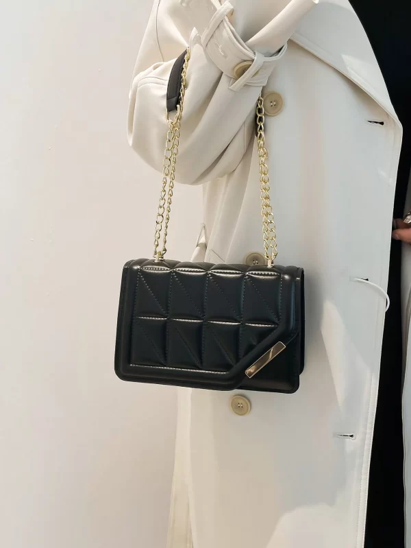 1737370384a1cbec6bfd9742a1c43a9aad7d2577c1 Korean Style Personalized Cracked Texture Edged Distressed Fashion Casual Handbag, 2026 New Arrival Fashionable Ins Simplicity Crossbody Square Bag For Women