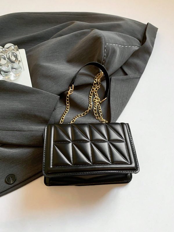 173737038592256794b124391d3dc41daabdbb3202 Korean Style Personalized Cracked Texture Edged Distressed Fashion Casual Handbag, 2026 New Arrival Fashionable Ins Simplicity Crossbody Square Bag For Women