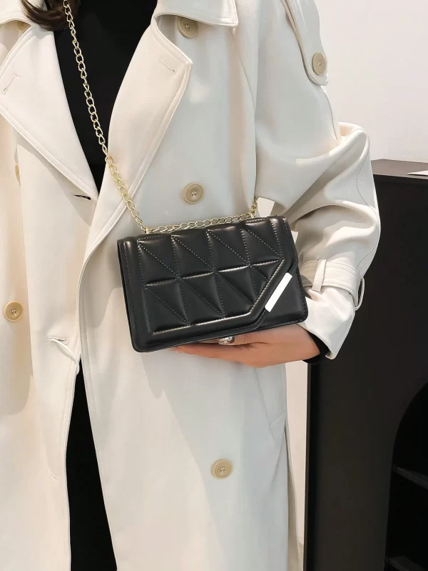 173737039078db0d8ddb3339c3ae1cb8b2d5d2e3e5 Korean Style Personalized Cracked Texture Edged Distressed Fashion Casual Handbag, 2026 New Arrival Fashionable Ins Simplicity Crossbody Square Bag For Women