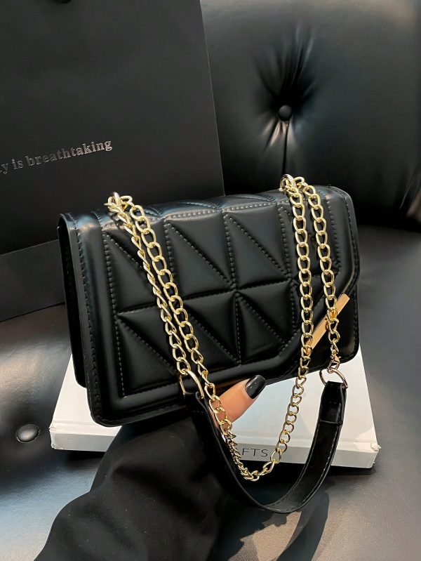 17625882789fa0452a5da5df2100d7f07634c14a59 Korean Style Personalized Cracked Texture Edged Distressed Fashion Casual Handbag, 2026 New Arrival Fashionable Ins Simplicity Crossbody Square Bag For Women